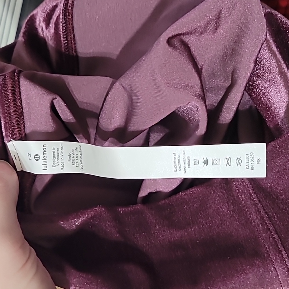 NWOT Lululemon Wunder Lounge HR Tight Velour Size 12 Special Edition - Picture 6 of 8